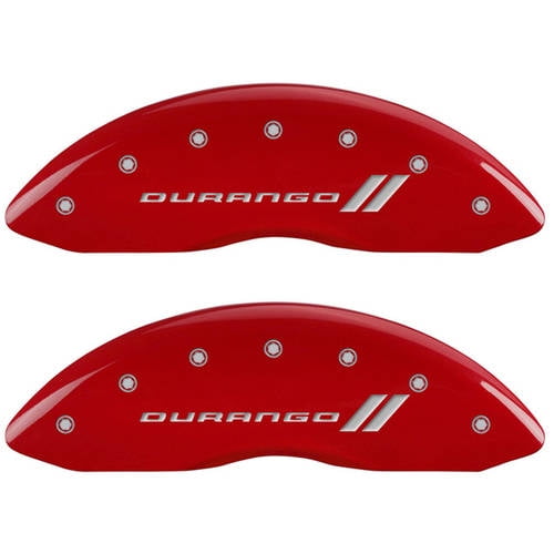 Set of 4 MGP Caliper Covers 32004SMGPRD MGP Engraved Caliper Cover with Red Powder Coat Finish and Silver Characters, Set of 4 MGP Caliper Covers 32004SMGPRD MGP Engraved Caliper Cover with Red Powder Coat Finish and Silver Characters,